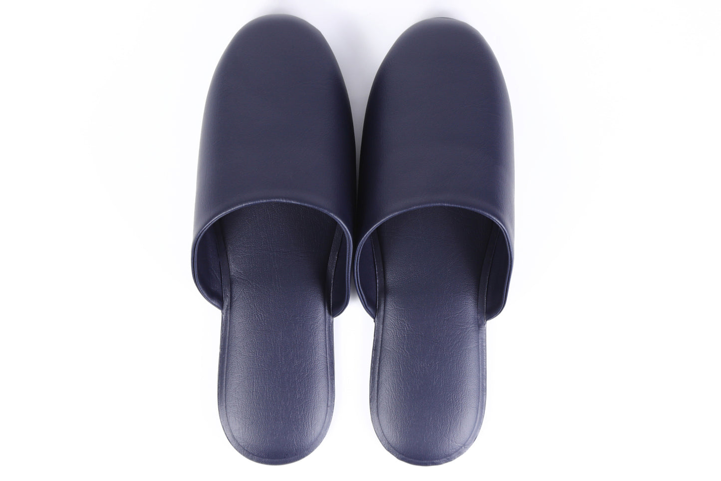 レザー調 薄底 業務用スリッパ 前閉じタイプ 1593